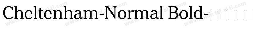 Cheltenham-Normal Bold字体转换